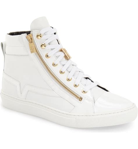 versace sneakers uomo|versace zipped high top sneakers.